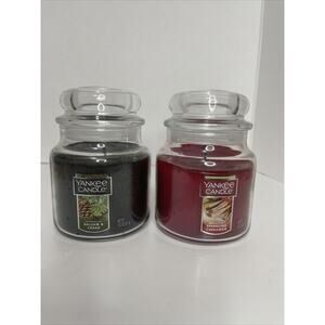 Yankee Candle Bundle Balsam & Cedar New- Sparkling Cinnamon Used